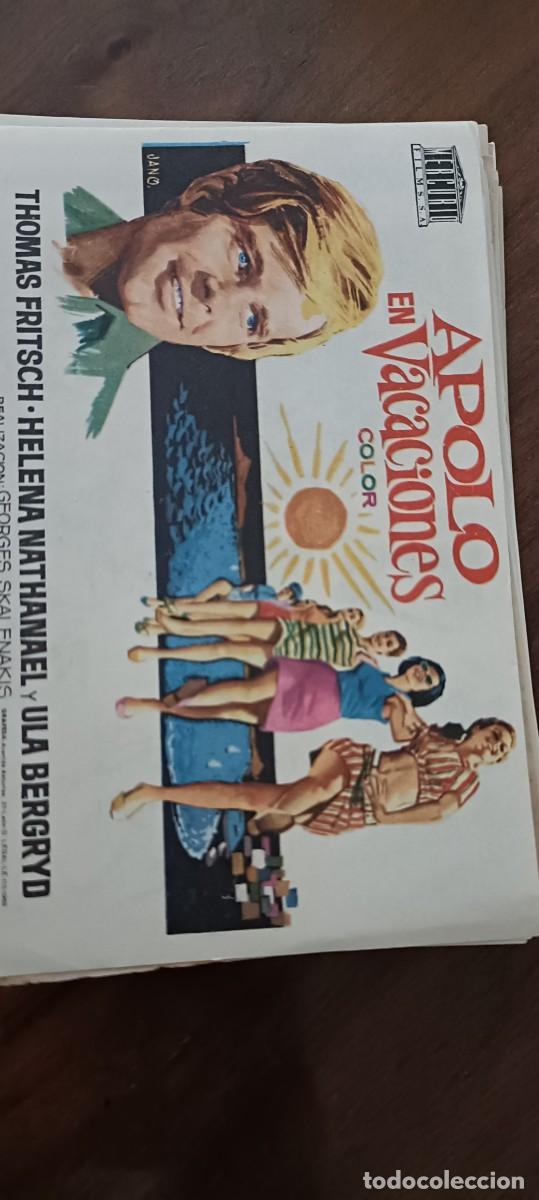Cine: Apolo en vacaciones.Folleto de mano