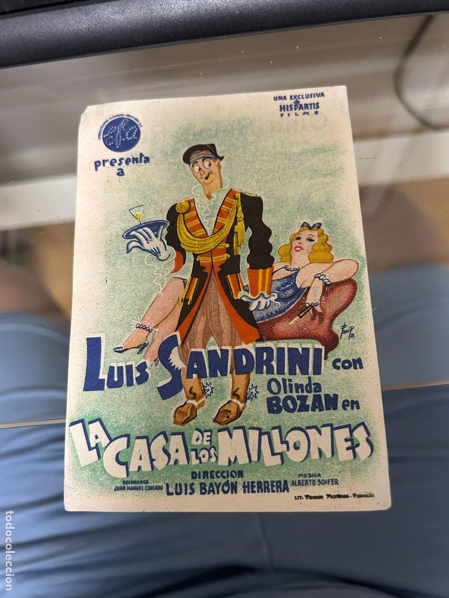 Cine: &ordm;310 la casa de los millones cine salon rosa corbera valencia con publicidad buen estado