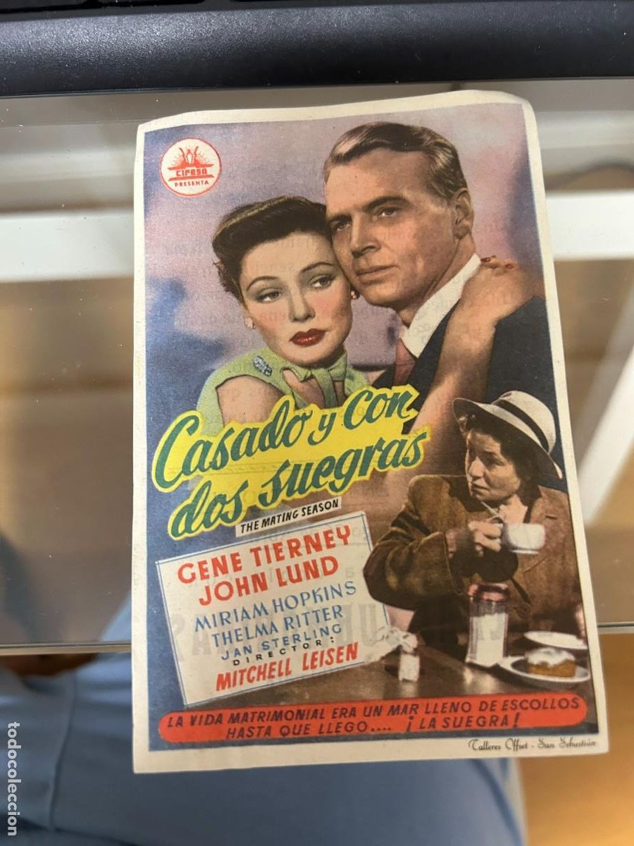 Cine: &ordm;311 casado y con dos suegras teatro circo orihuela comn publicidad buen estado