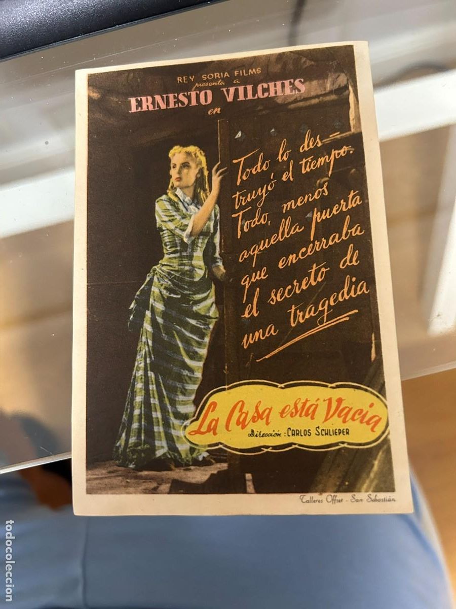 Cine: &ordm;314 la casa esta vacia con sello de palafruguell cine colon san sebastian como se ve buen estado