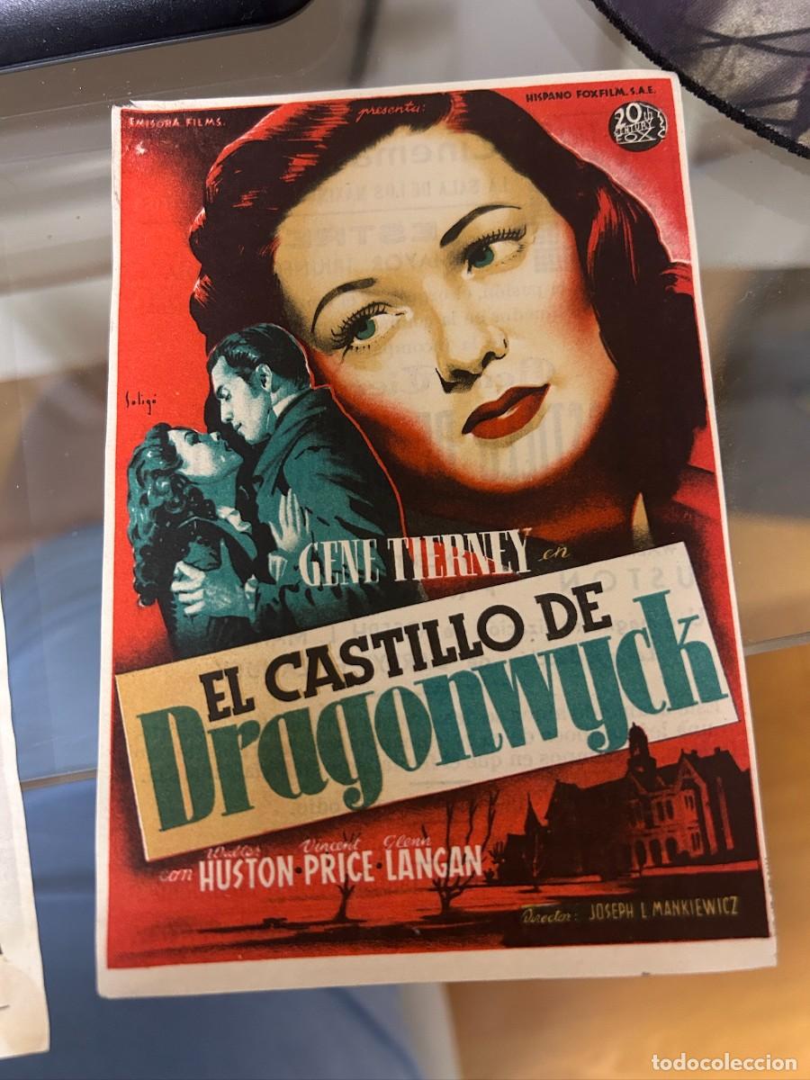 Cine: &ordm;322 el castillo de dragonwyyck cinema goya zaragoza con publicidad buen estado