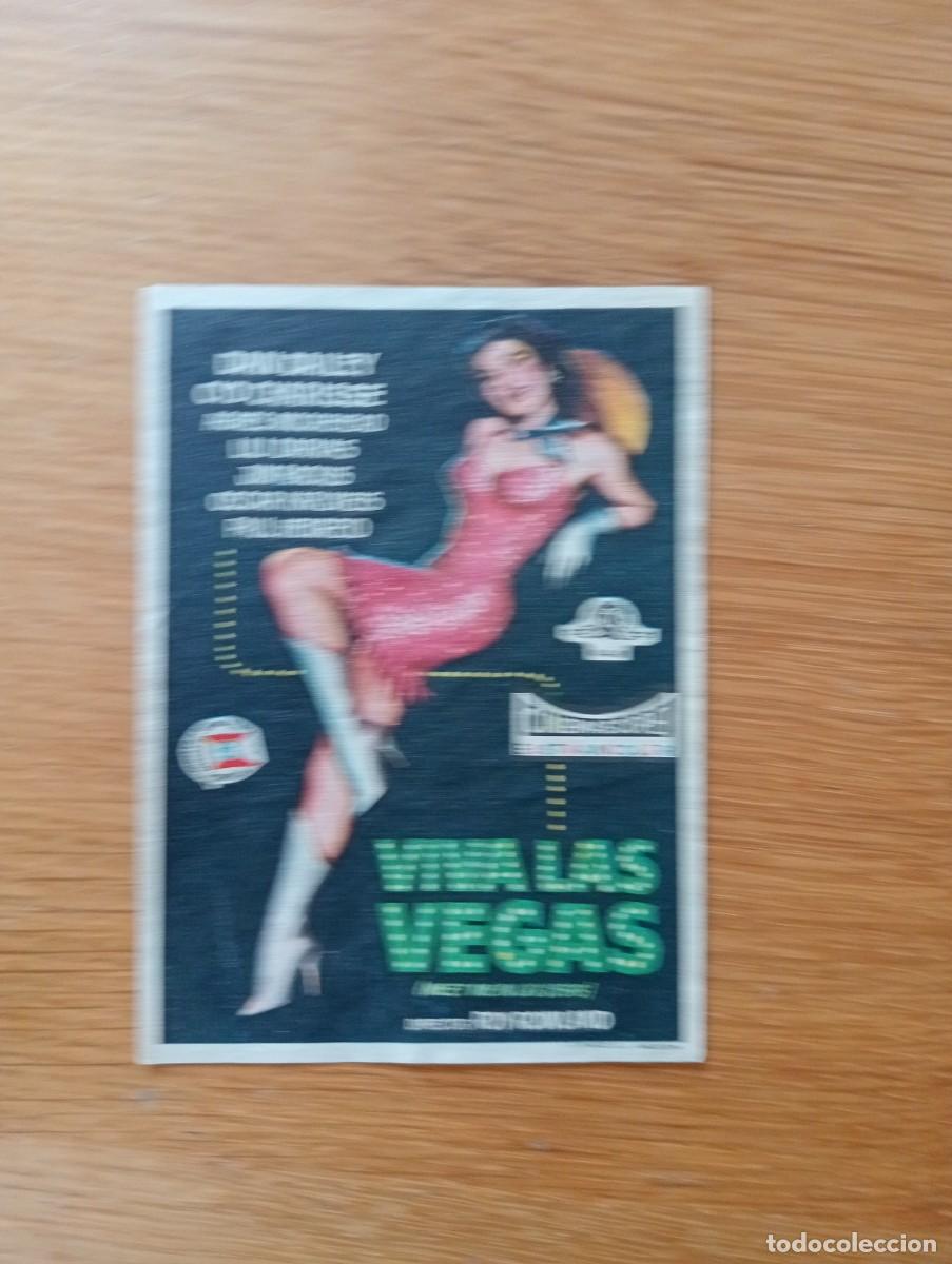 Cine: FOLLETO DE MANO. VIVA LAS VEGAS. DAN DAILEY Y CYD CHARISSE. ROY ROWLAND. 1956. SIN PUBLICIDAD.