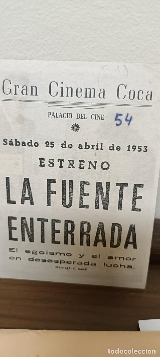  Foglietti di film di film antichi di cinema: La fuente enterrada.Folleto de mano