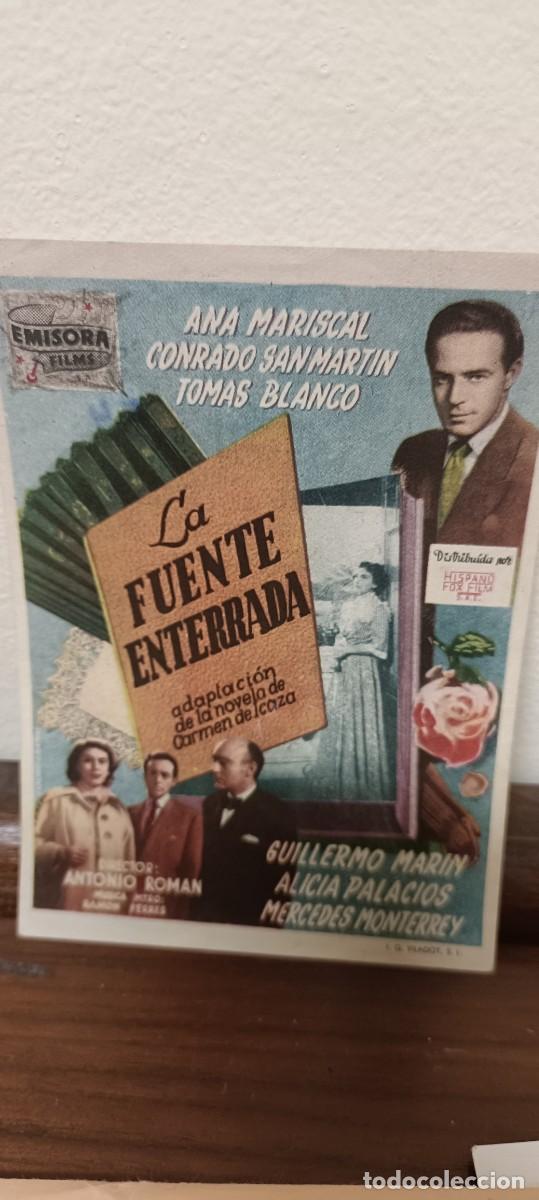 Cine: La fuente enterrada.Folleto de mano - Foto 2