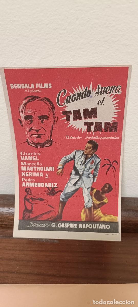 Cine: Cuando suena el Tam Tam.Folleto de mano