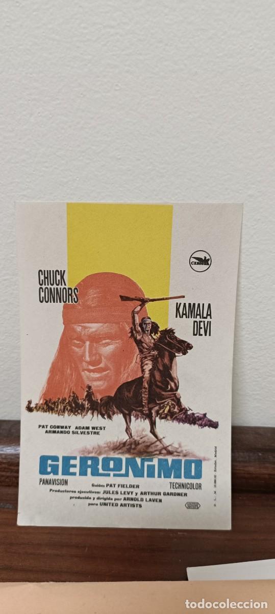 Cine: Geronimo.Folleto de mano - Foto 1