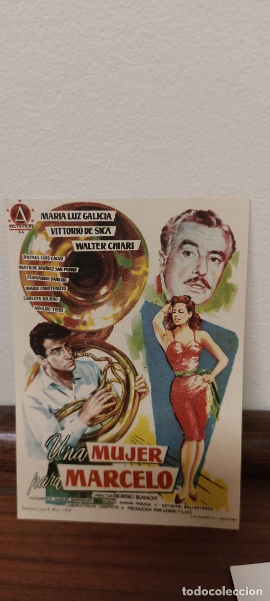 Cine: Una mujer para Marcelo.Folleto de mano