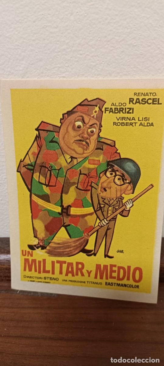  Foglietti di film di film antichi di cinema: Un militar y medio.Folleto de mano