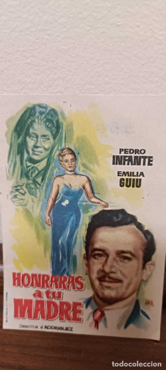  Foglietti di film di film antichi di cinema: Honrar&aacute;s a tu madre.Folleto de mano