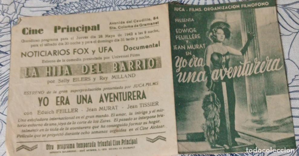 Cine: YO ERA UNA AVENTURERA - PROGRAMA DE CINE - Foto 3