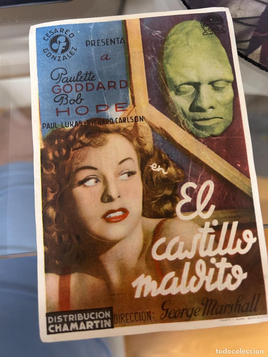 Cine: &ordm;326 el castillo maldito teatro bartrina reus con publicidad buen estado