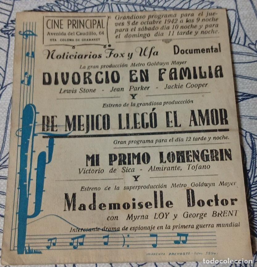 Cine: DE MEJICO LLEG&Oacute; EL AMOR - PROGRAMA DE CINE - Foto 3