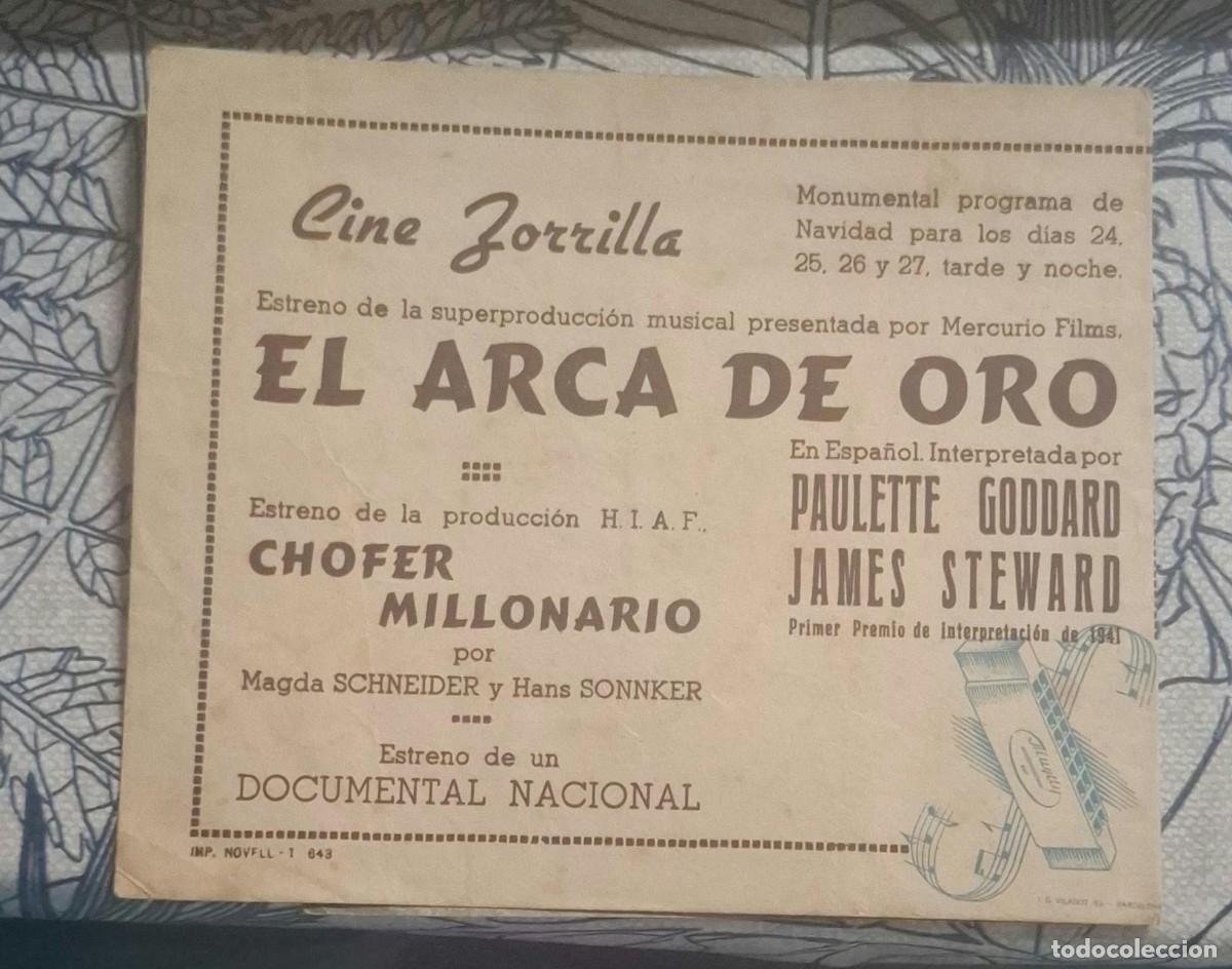 Cine: EL ARCA DE ORO - PROGRAMA DE CINE - Foto 3