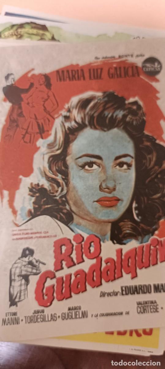  Foglietti di film di film antichi di cinema: Rio Guadalquivir.Folleto de mano