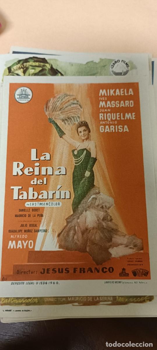 Kino: La reina del Tabarin.Folleto de mano