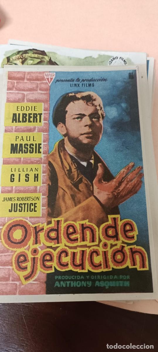 Cine: Orden de ejecuci&oacute;n.Folleto de mano - Foto 1