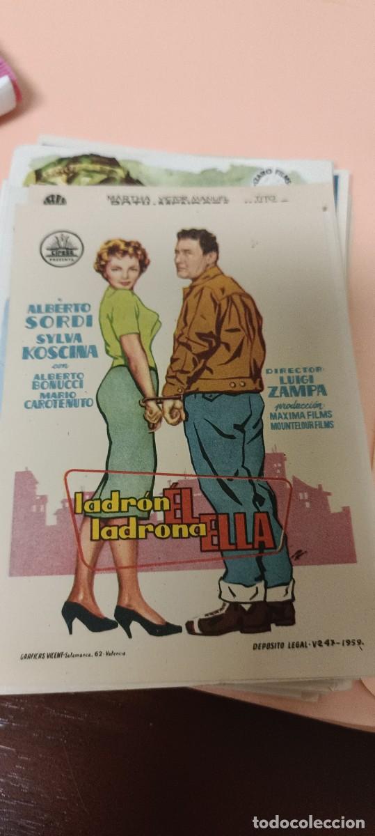  Foglietti di film di film antichi di cinema: Ladr&oacute;n &eacute;l ladrona ella.Folleto de mano