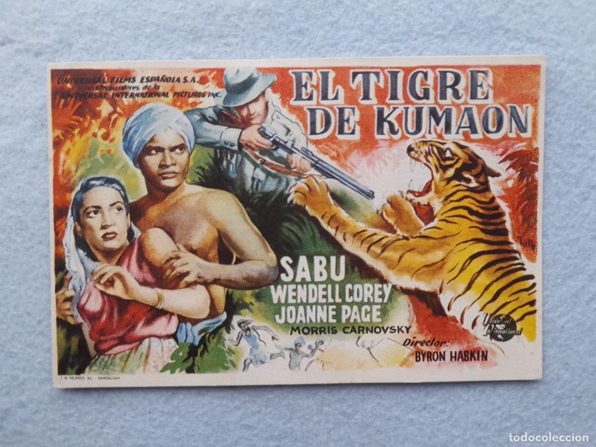 Kino: El Tigre de Kumaon. A&ntilde;o 1949. Sabu. Wendell Corey. Joanhe Pace.