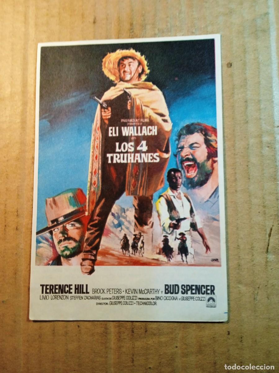 Kino: FOLLETO DE MANO CON PUBLICIDAD LOS 4 TRUHANES