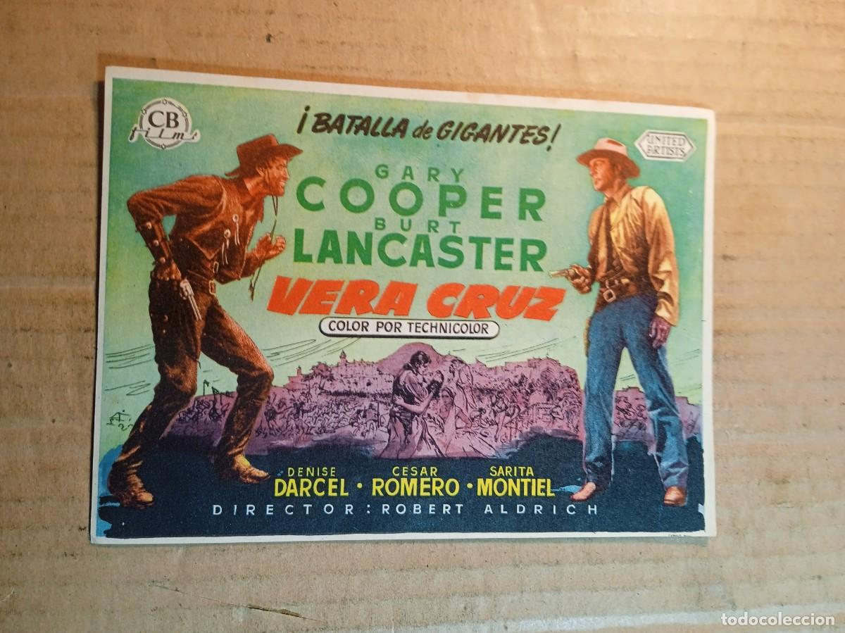  Flyers Publicitaires de films Anciens: FOLLETO DE MANO CON PUBLICIDAD VERA CRUZ