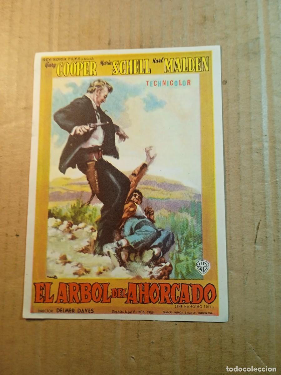 Cine: FOLLETO DE MANO CON PUBLICIDAD EL ARBOL DEL AHORCADO