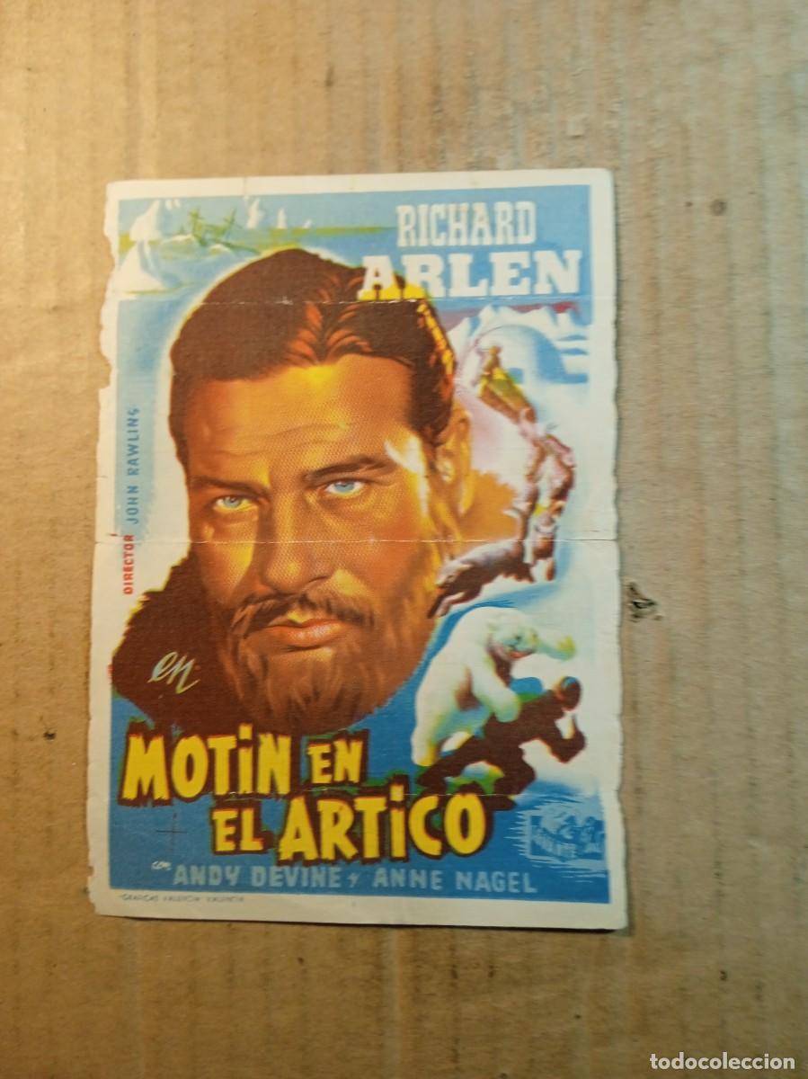  Foglietti di film di film antichi di cinema: FOLLETO DE MANO CON PUBLICIDAD MOTIN EN EL ARTICO