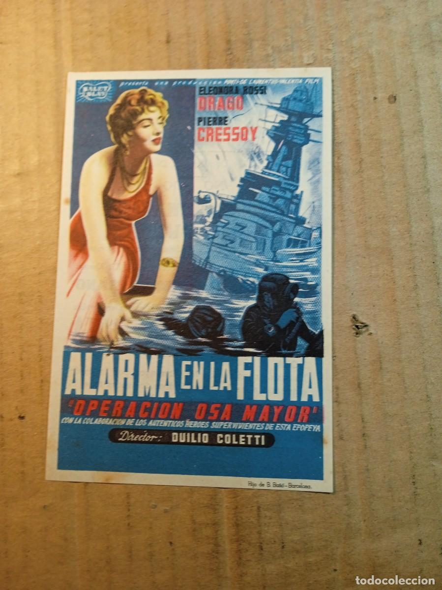 Cine: FOLLETO DE MANO CON PUBLICIDAD ALARMA EN LA FLOTA OPERACI&Oacute;N OSA MAYOR
