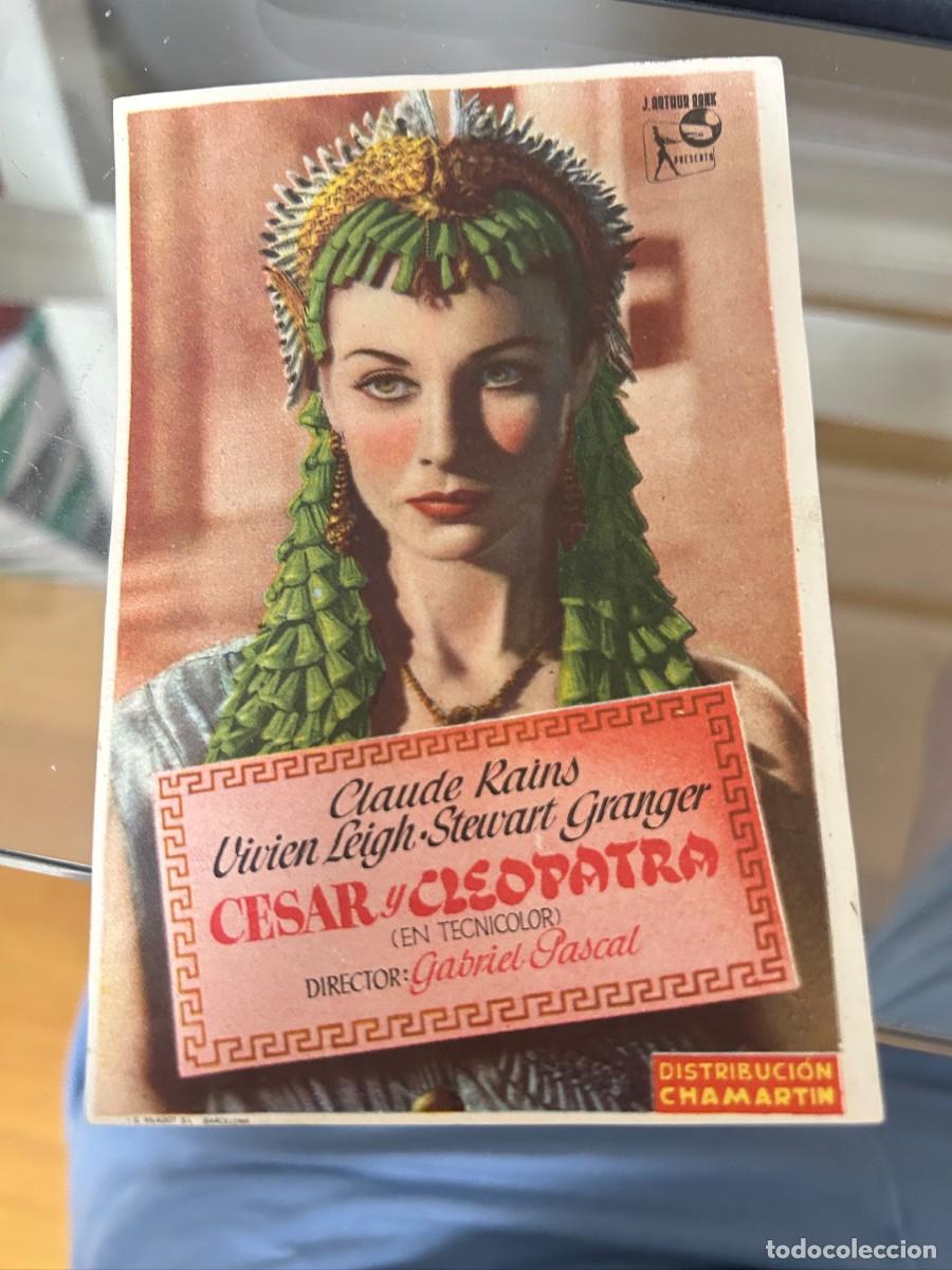 Cine: &ordm;343 cesar y cleopatra cine cordon burgos con publicidad buen estado