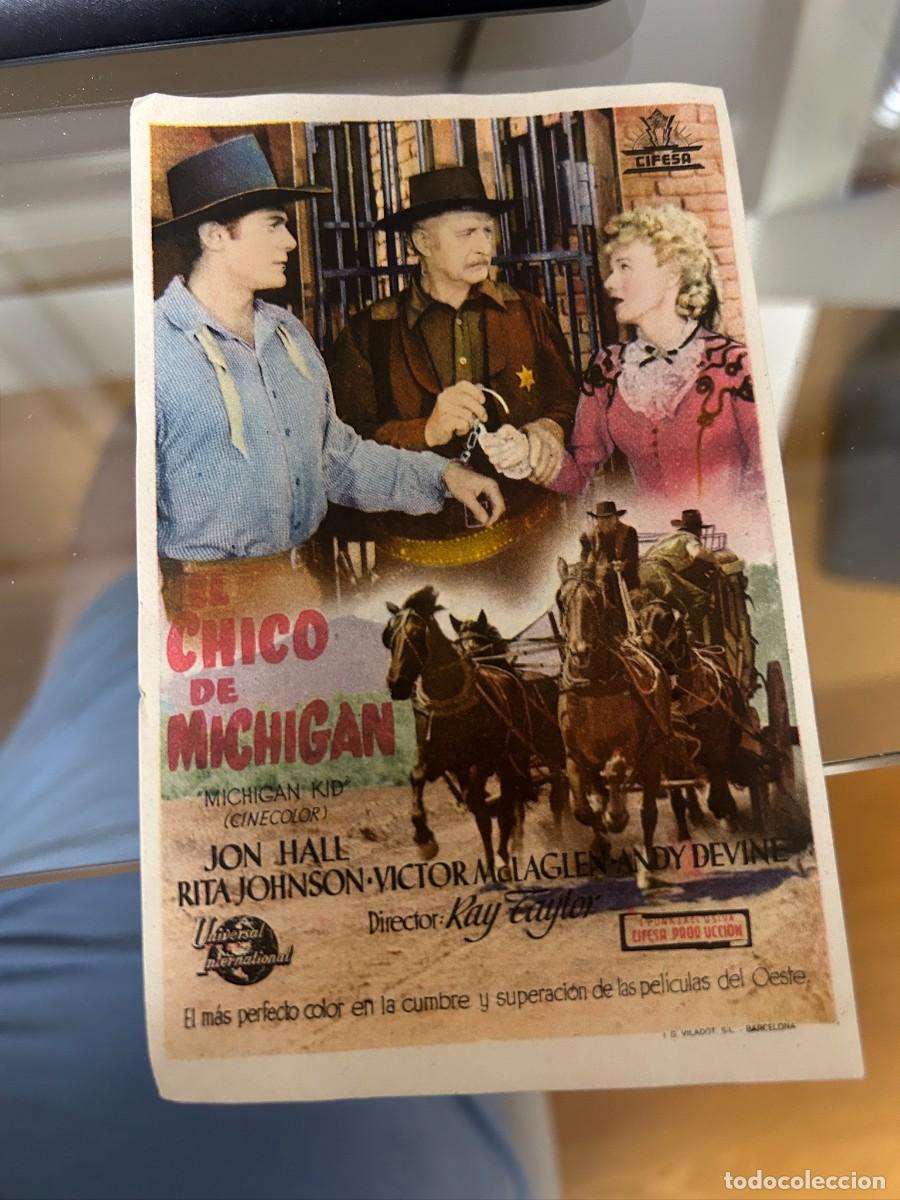 Cine: &ordm;350 el chico de michigan teatro carrion valladolid con publicidad buen estado