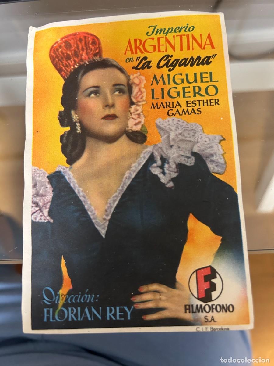 Cine: &ordm;361 la cigarra imperio argentina sello de granada buen estado