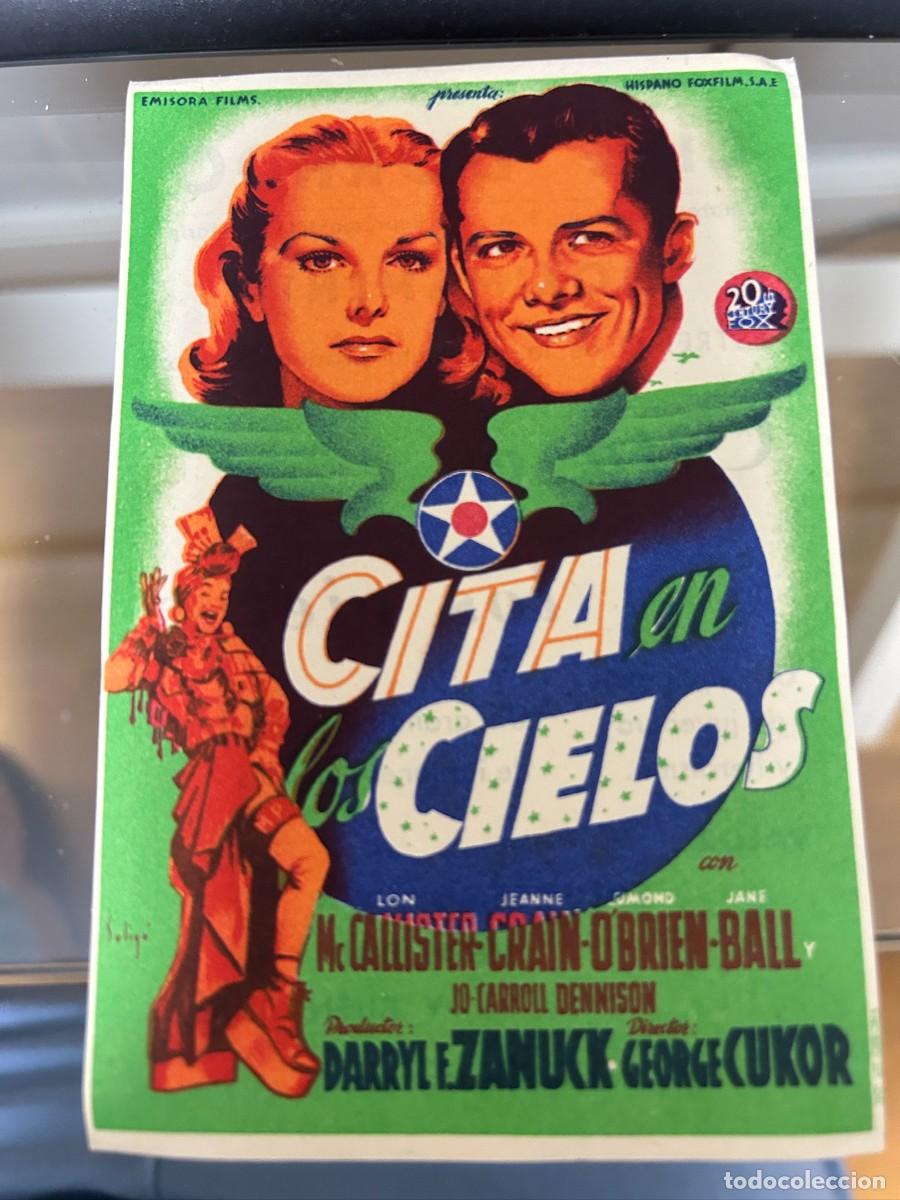 Cine: &ordm;368 cita en los cielos cine dorado zaragoza buen estado con publicidad