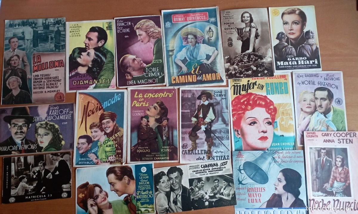 Cine: Lote de 48 programas o folletos de mano de cine - Foto 2