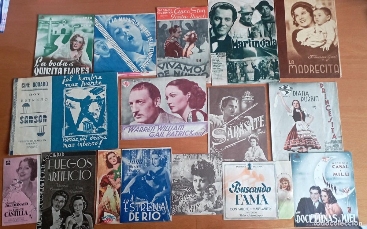 Cine: Lote de 48 programas o folletos de mano de cine - Foto 3