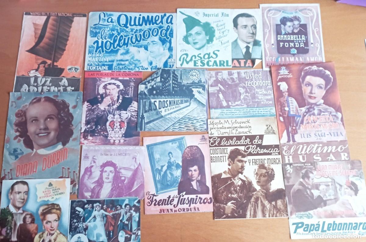 Cine: Lote de 46 folletos o programas de mano de cine - Foto 2