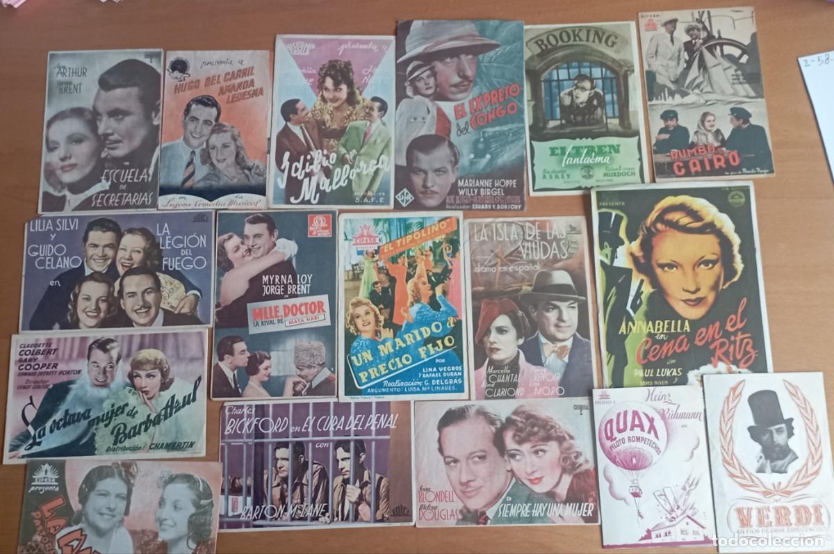 Cine: Lote de 46 folletos o programas de mano de cine - Foto 3