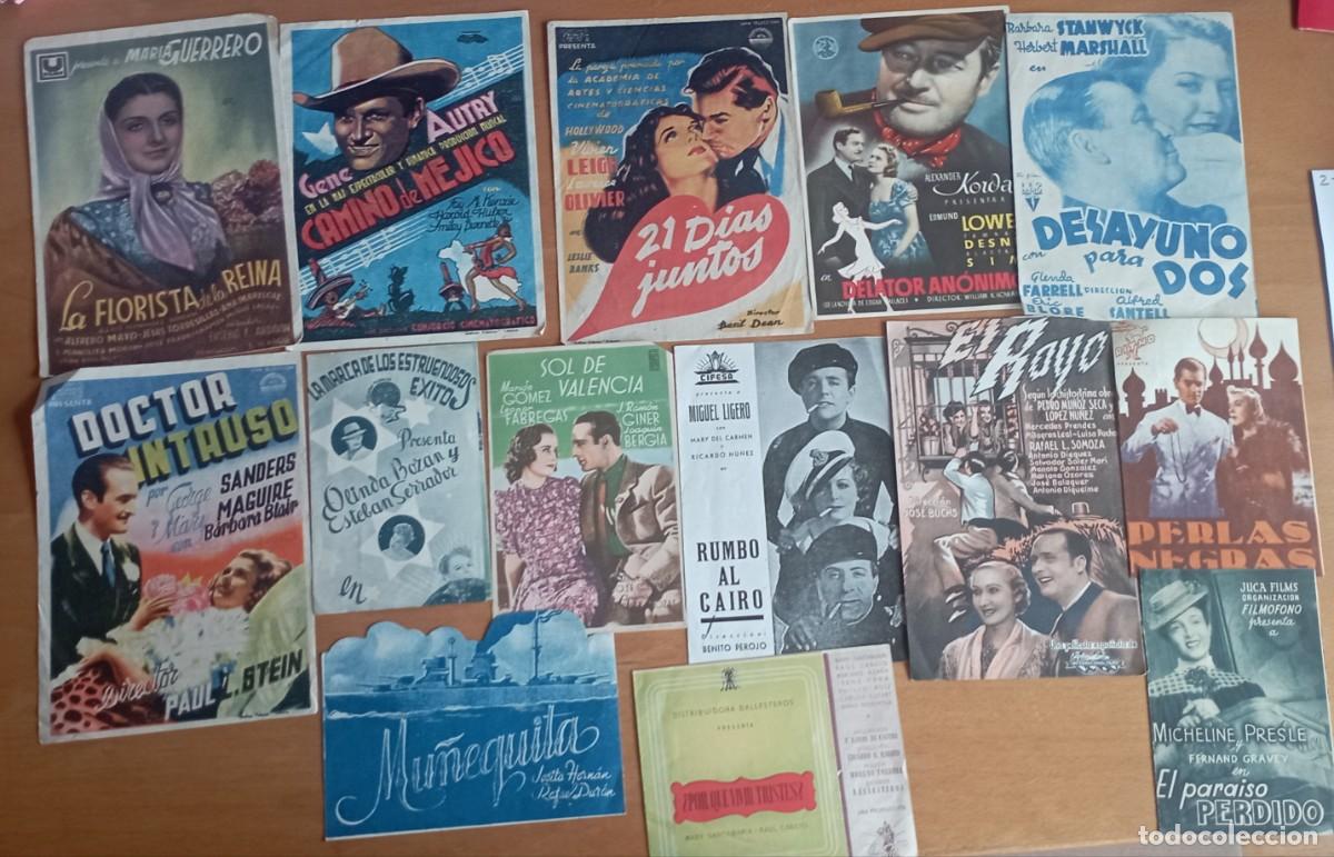 Cine: Lote de 46 folletos o programas de mano de cine - Foto 4
