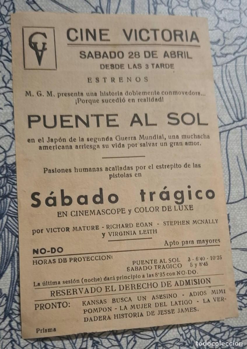 Cine: PUENTE AL SOL - PROGRAMA DE CINE - Foto 2