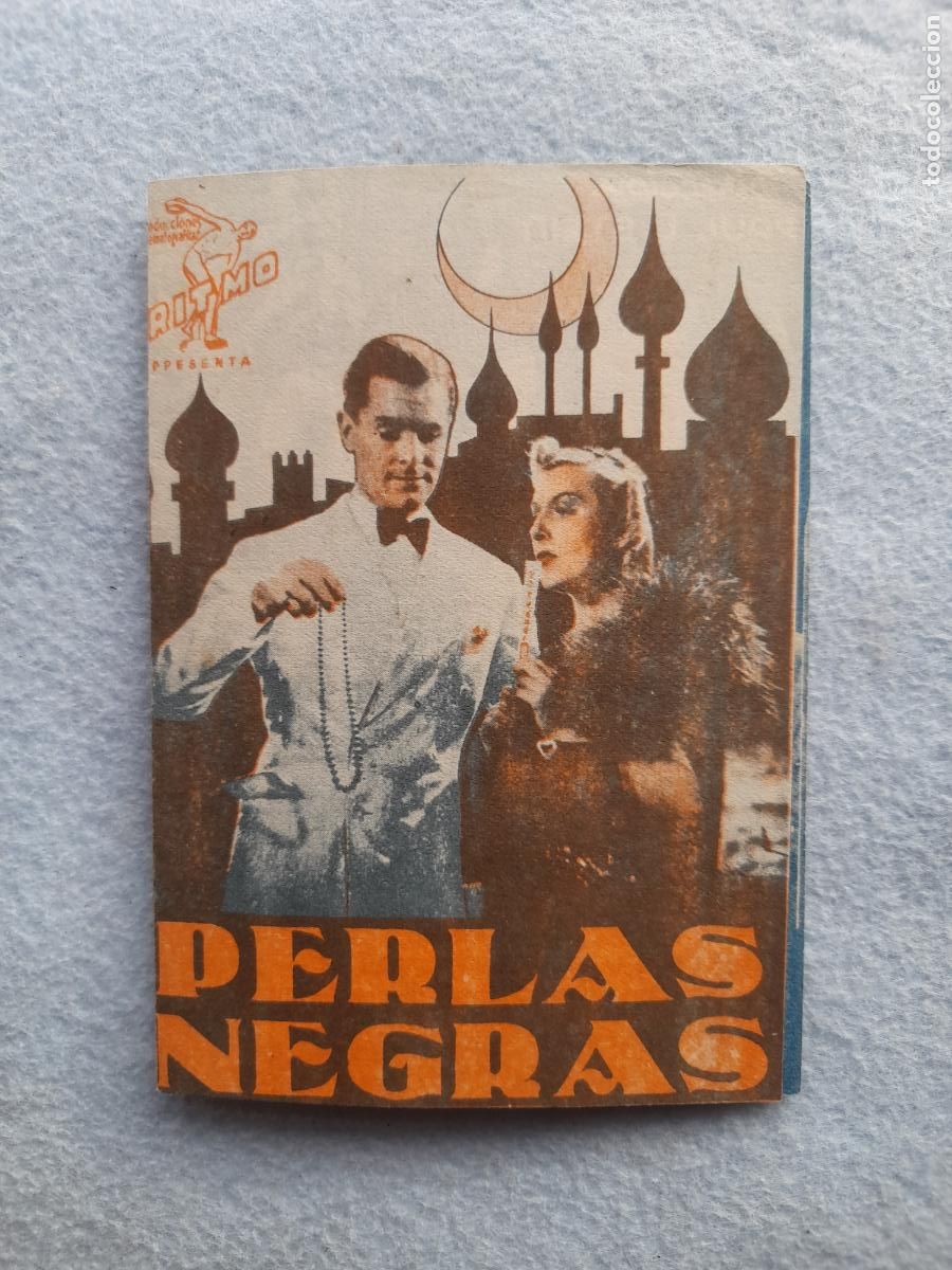  Flyers Publicitaires de films Anciens: Perlas Negras. A&ntilde;o 1943. John Lodge, Gertrude Michael, Jeane de Casalis, Fred Emney, Felix Aylmer.