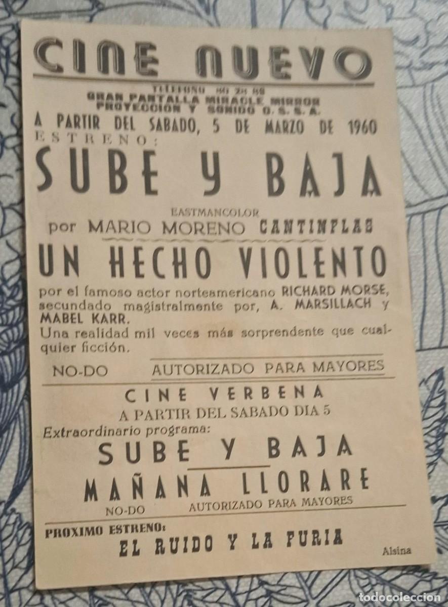 Cine: SUBE Y BAJA - PROGRAMA DE CINE - Foto 2