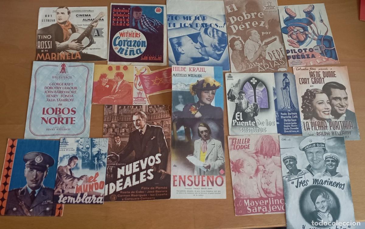 Cine: Lote de 43 folletos de mano o programas de mano de cine - Foto 2