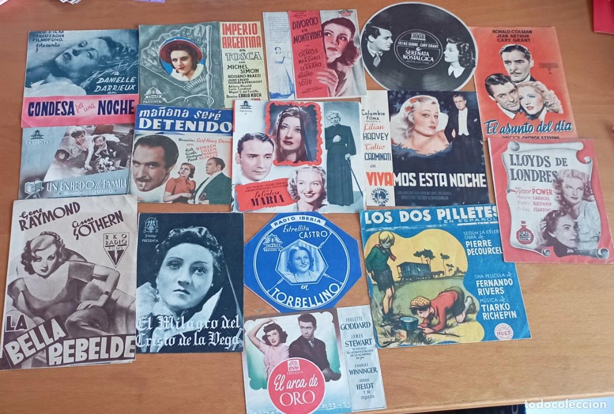 Cine: Lote de 43 folletos de mano o programas de mano de cine - Foto 3