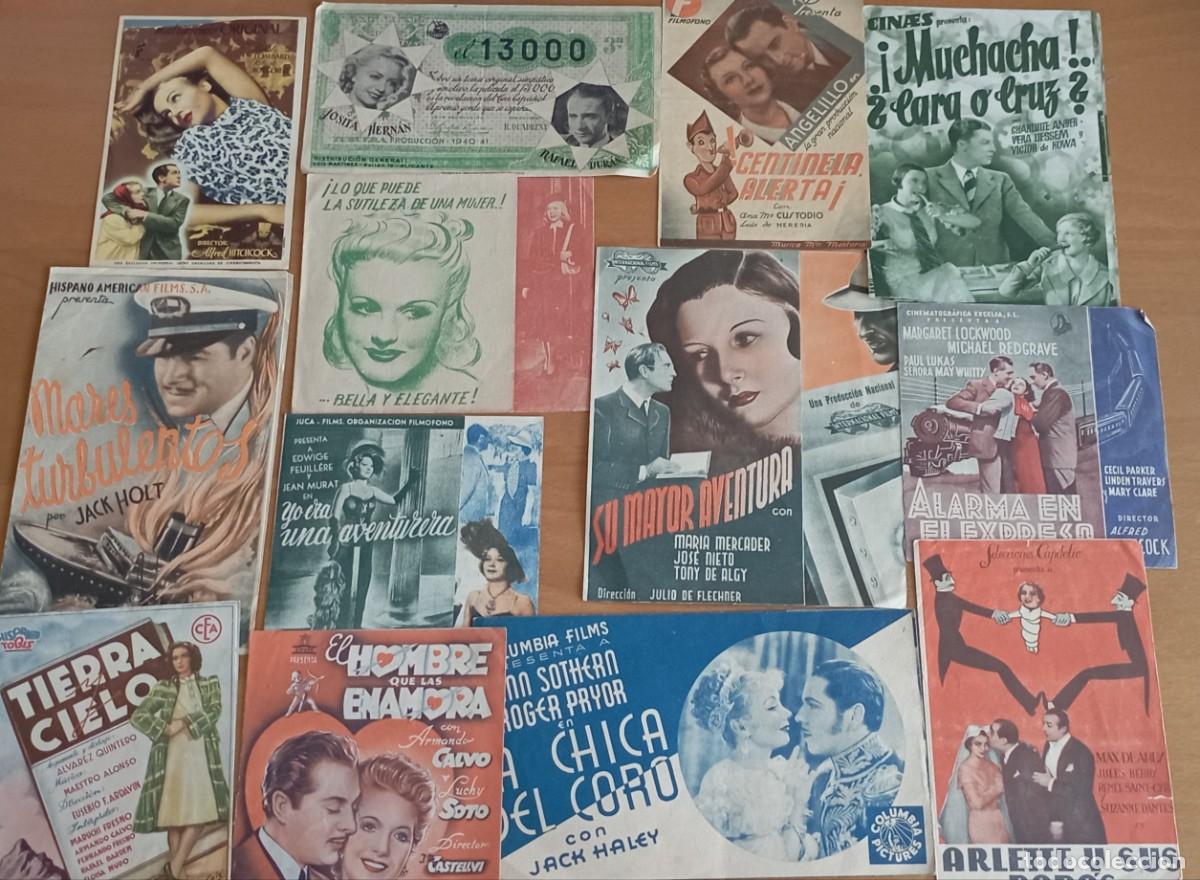 Cine: Lote de 43 folletos de mano o programas de mano de cine - Foto 4