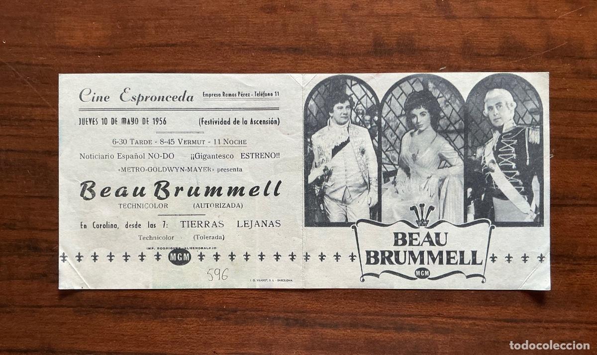  Flyers Publicitaires de films Anciens: PROGRAMA METRO CINE ESPRONCEDA ALMENDRALEJO BADAJOZ BEAU BRUMMELL PETER USTINOV