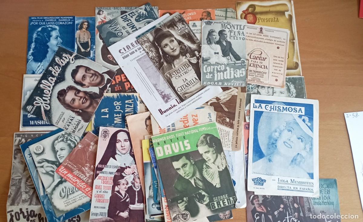 Cine: Lote de 42 folletos de mano o programas de mano de cine - Foto 1
