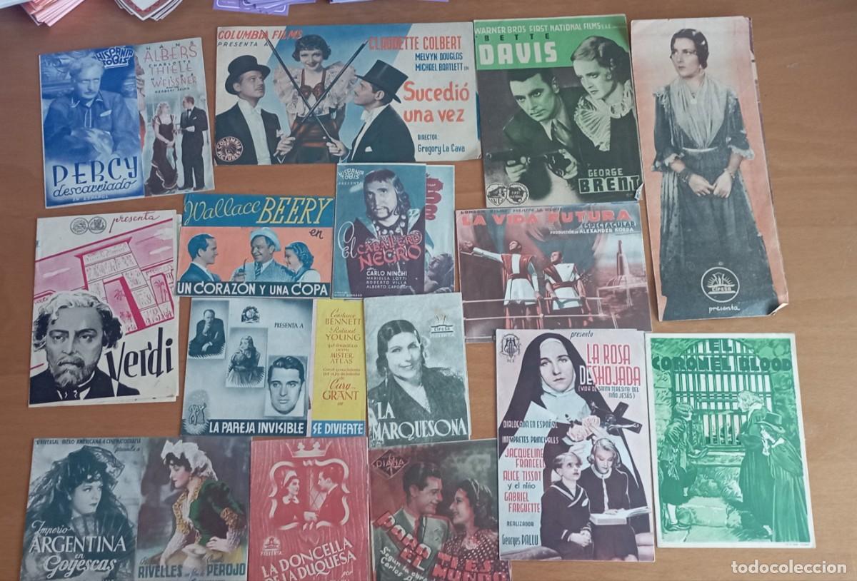 Cine: Lote de 42 folletos de mano o programas de mano de cine - Foto 2