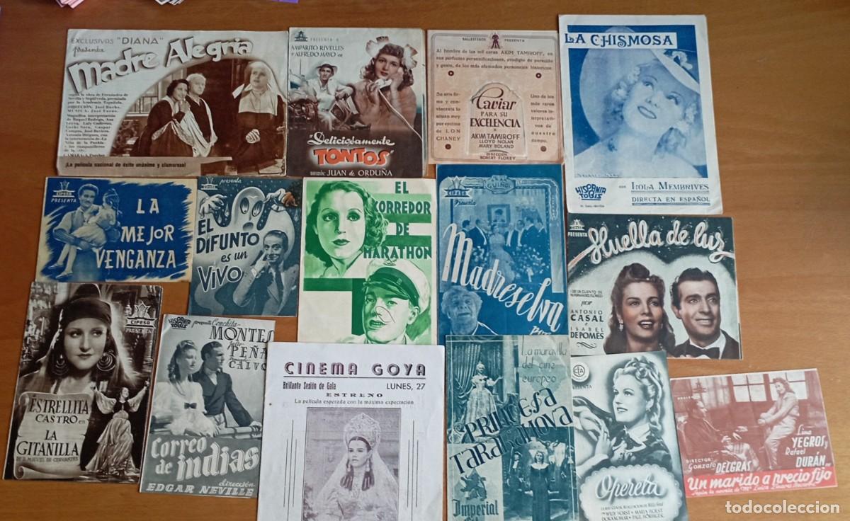 Cine: Lote de 42 folletos de mano o programas de mano de cine - Foto 3