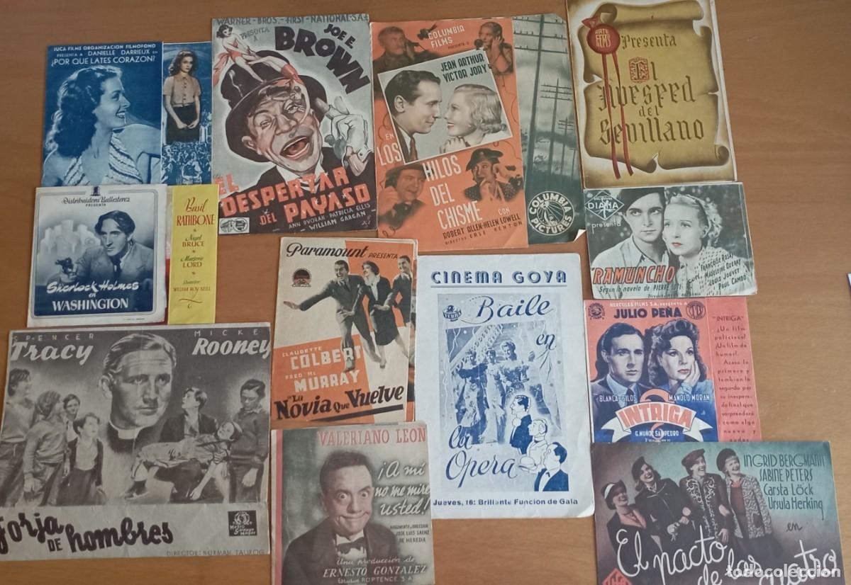 Cine: Lote de 42 folletos de mano o programas de mano de cine - Foto 4