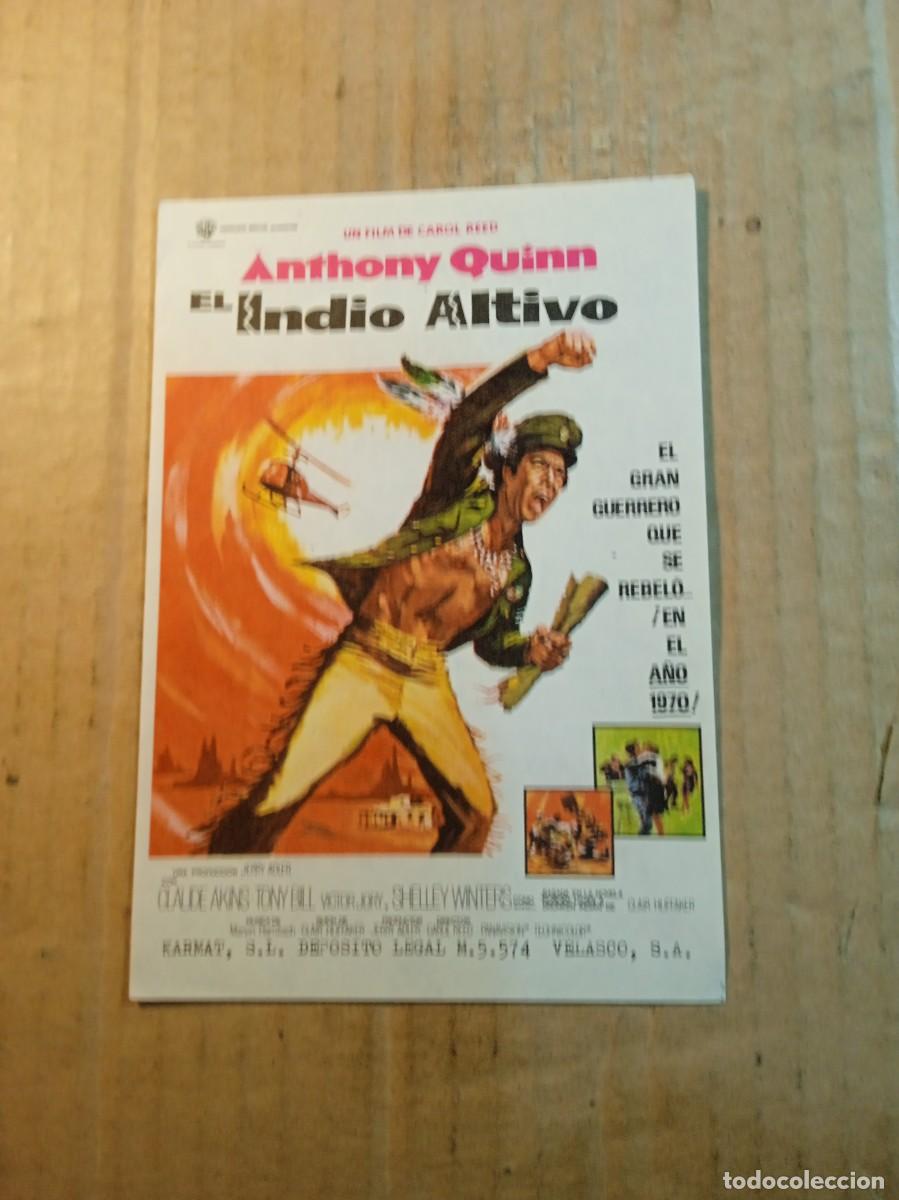 Kino: FOLLETO DE MANO CON PUBLICIDAD EL INDIO ALTIVO