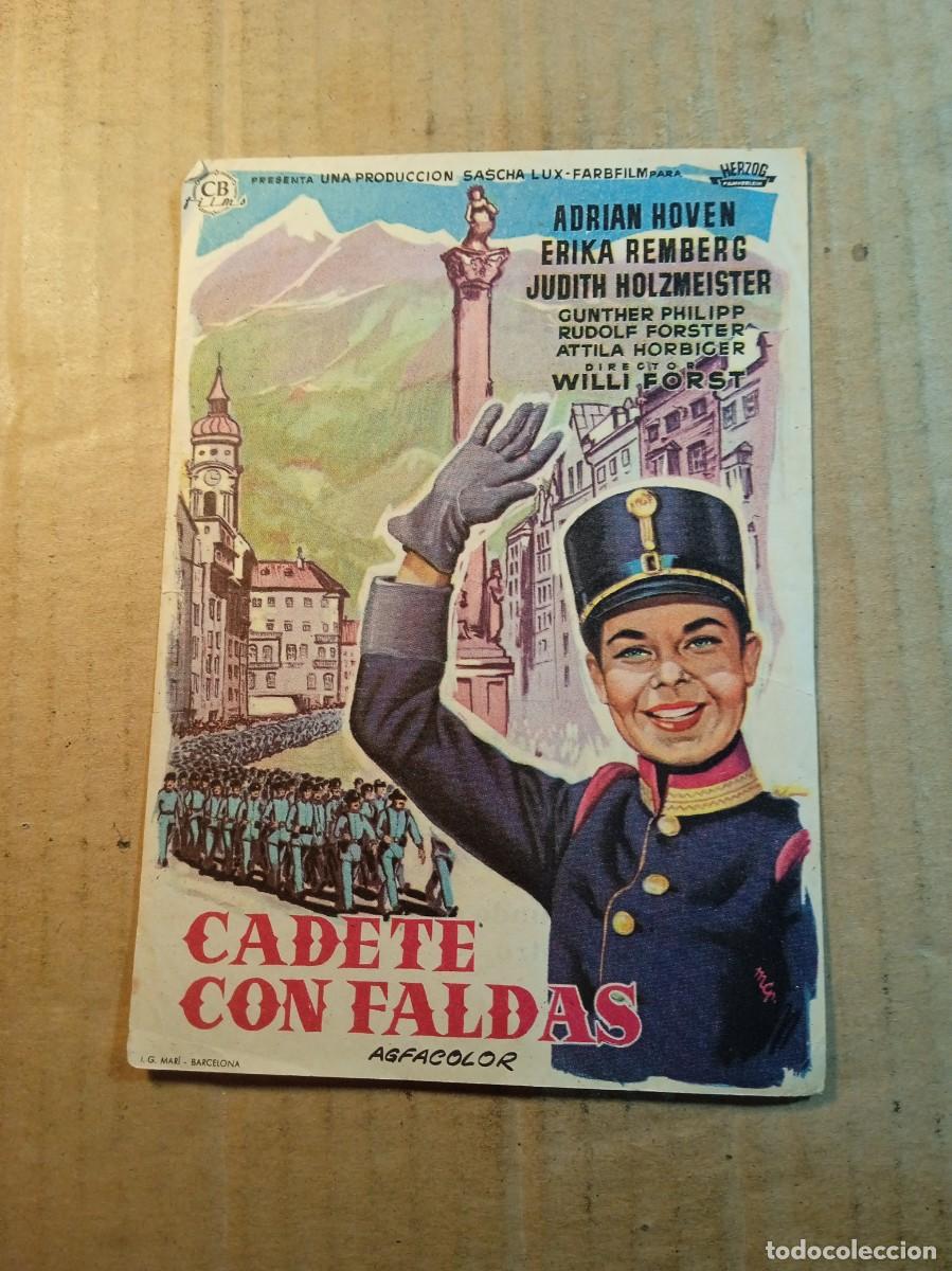  Foglietti di film di film antichi di cinema: FOLLETO DE MANO CON PUBLICIDAD CADETE CON FALDAS