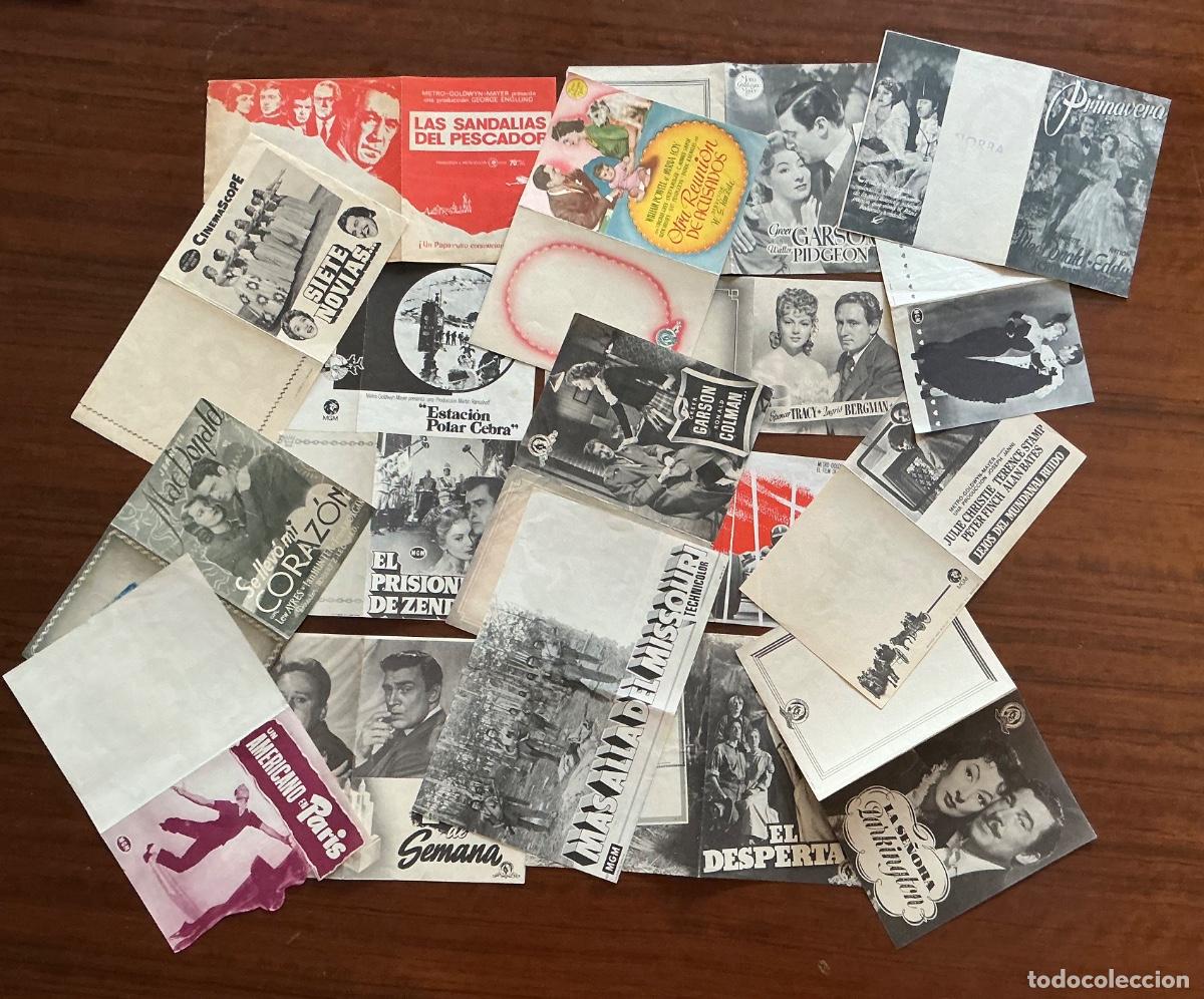 Flyers Publicitaires de Films Anciens: 18 PROGRAMAS DOBLES DISTINTOS METRO GOLDWYN MAYER SIN CINE IMPRESO